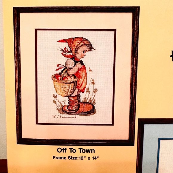 Hummel Cross Stitch Patterns "The Hikers" (Off to Town & The Little Hiker) - Picture 2 of 11